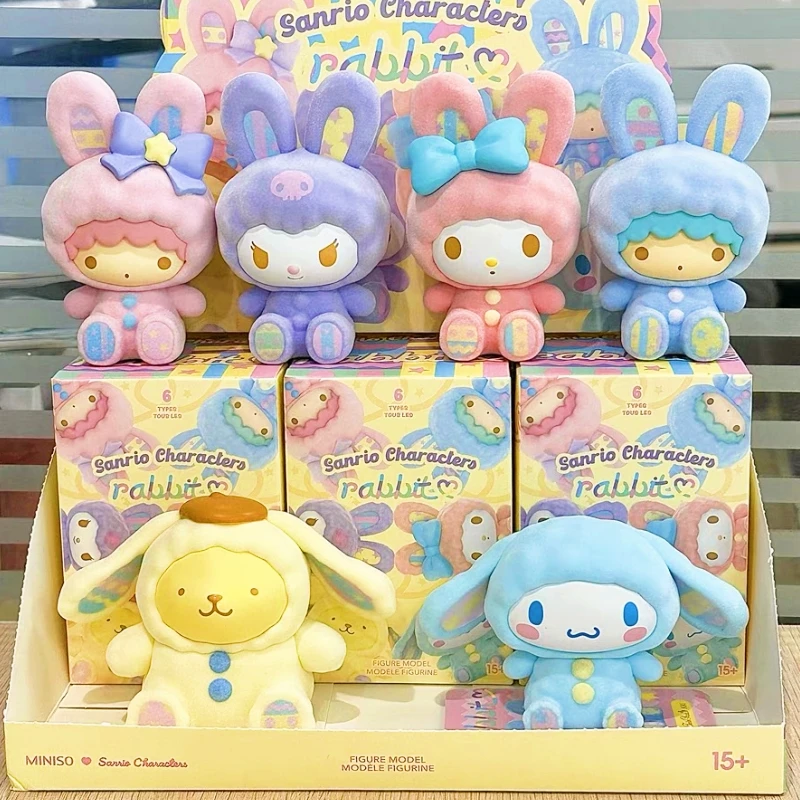 

Original Sanrio Rabbit Series Blind Box Cinnamoroll/Kurumi Trend Toy Mini Figure Children Room Decoration Model Birthday Gift