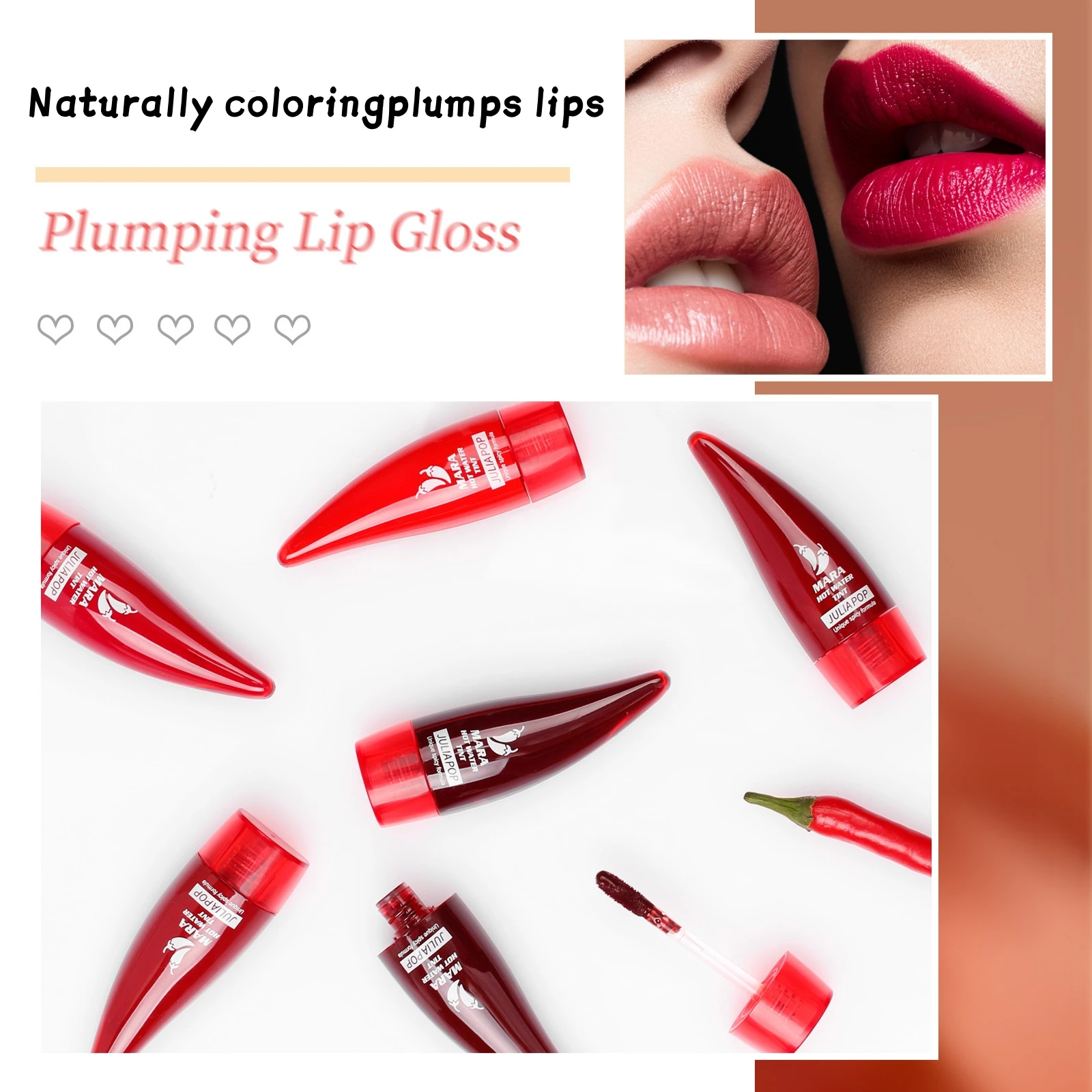 

Hot Selling Little Pepper Lip Dye, Non-Decoloring Lip Plumper, Spicy Lip Stain, Easy To Color, Long-lasting Waterproof Lipstick,
