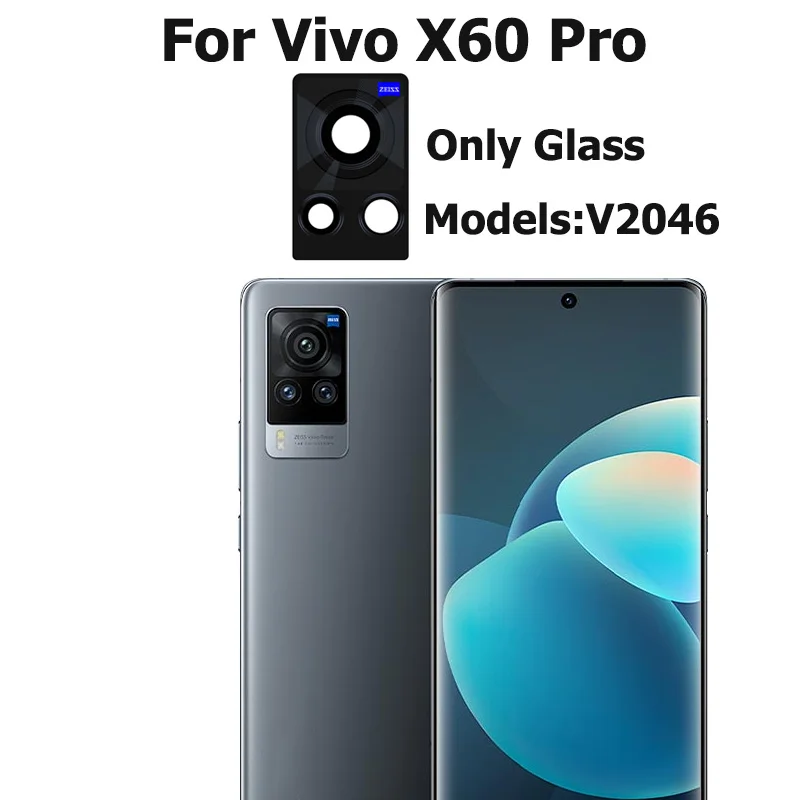 

Оригинал для Vivo X60 Pro задняя камера стеклянная крышка объектива Замена объектива фотокамеры детали для ремонта
