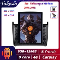 tokesla for volkswagen vw polo android car radio central multimedia dvd 2 din video players touch screen stereo receiver mp5