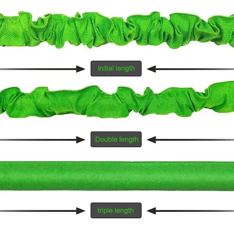Регулируемая зеленая модель гибкая катушка для садового шланга