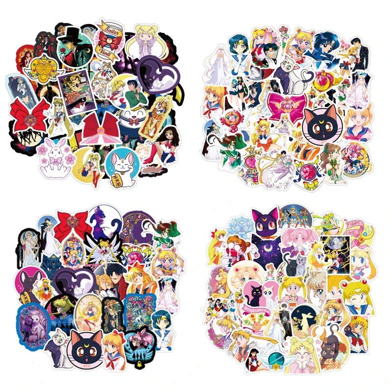 

50 шт., водонепроницаемые наклейки для ноутбука, гитары, мотоцикла, скейтборда, велосипеда