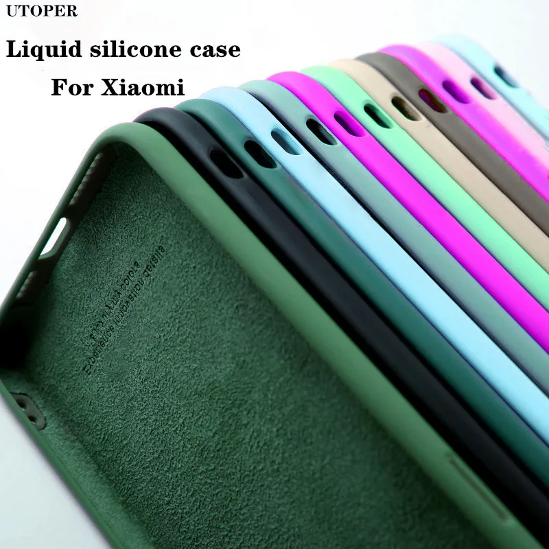 original liquid silicone phone case for xiaomi redmi note 8 9 9s 10 pro max poco x3 f3 m3 m4 nfc pro gt 5g soft thin cover funda free global shipping