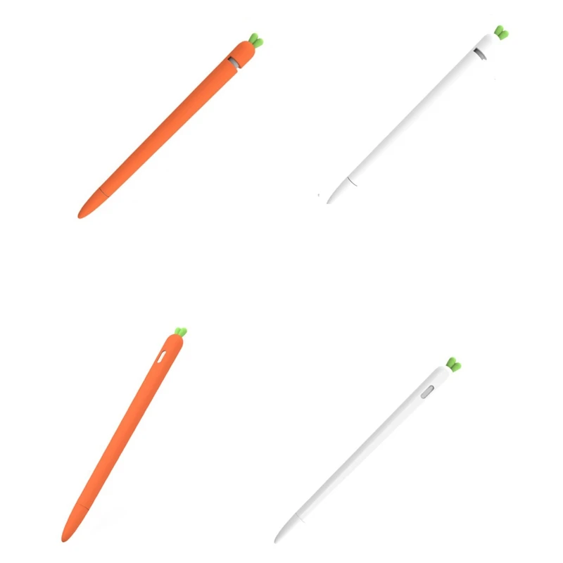 

Carrot Soft Silicone Pencil Cases For Ipad Pen Stylus Protective Sleeve For Apple Pencil Cases