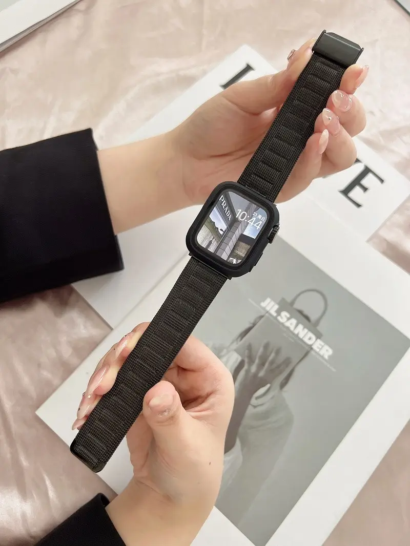 

Ремешок для Apple Watch Band 44 мм 40 мм 45 мм 49 мм 41 мм 38 мм 42 мм, металлический браслет для наручных часов, Correa iWatch Ultra Series 8 7 6 Se 5 4 3