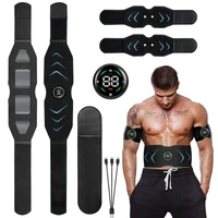 smart ems abdominal muscle stimulator body slimming belt muscles electrostimulator toner vibration massage fitness weight loss