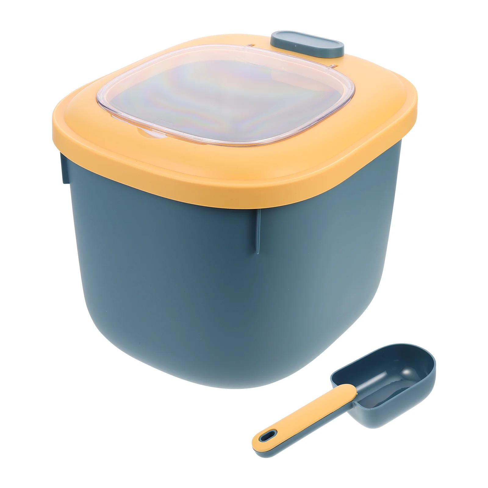 

Container Rice Storage Container Canister With Scoop Food Storage Containers Airtight Rice Bucket for Kitchen Canteen Home