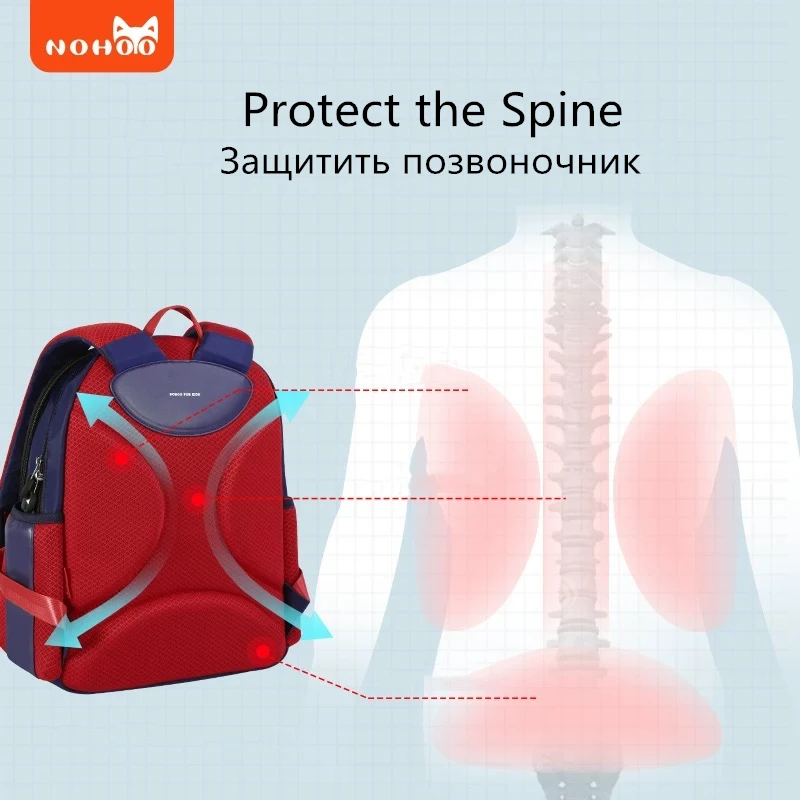 Fashion Contrast Color Children School Bags for Boys Orthopedic Girls Back Packs Large Capacity Satchel Knapsack for Grades 1-6