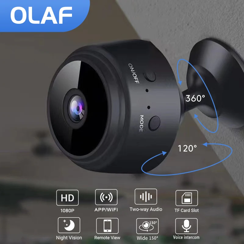 

A9 HD1080P Smart Camera Wifi Camera Wireless Security IP Camera Night View Voice Video Security 2022NEW Remote Monitor Camcorder
