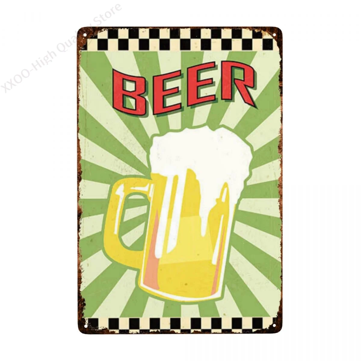 

"Craft Beer" Home Bar Bar Club Cool Poster Wall Decor - Metal Tin Sign Wall Art Decor Home Bar Bar Shop Bistro Restaurant