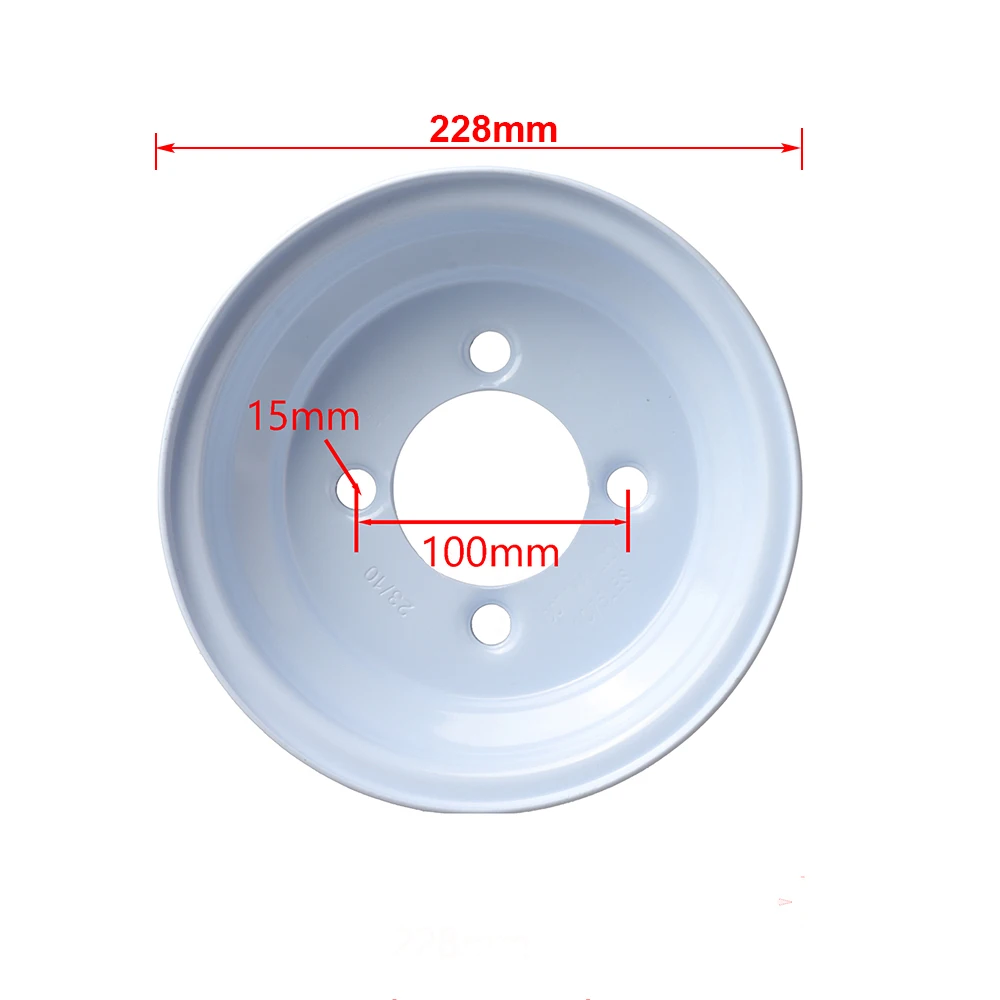 Колесные диски 8 дюймов 100 мм * 4 белые колесные подходят для тележек гольфа