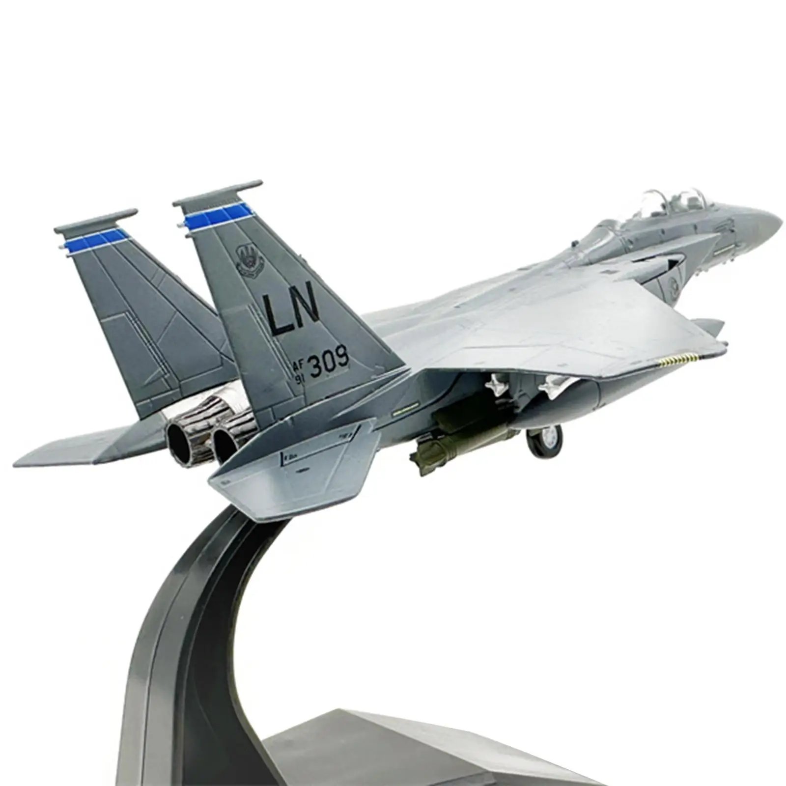 

1/100 F15E Fighter High Detailed Diecast Alloy Model Collection Aircraft for Bookshelf TV Cabinet Living Room