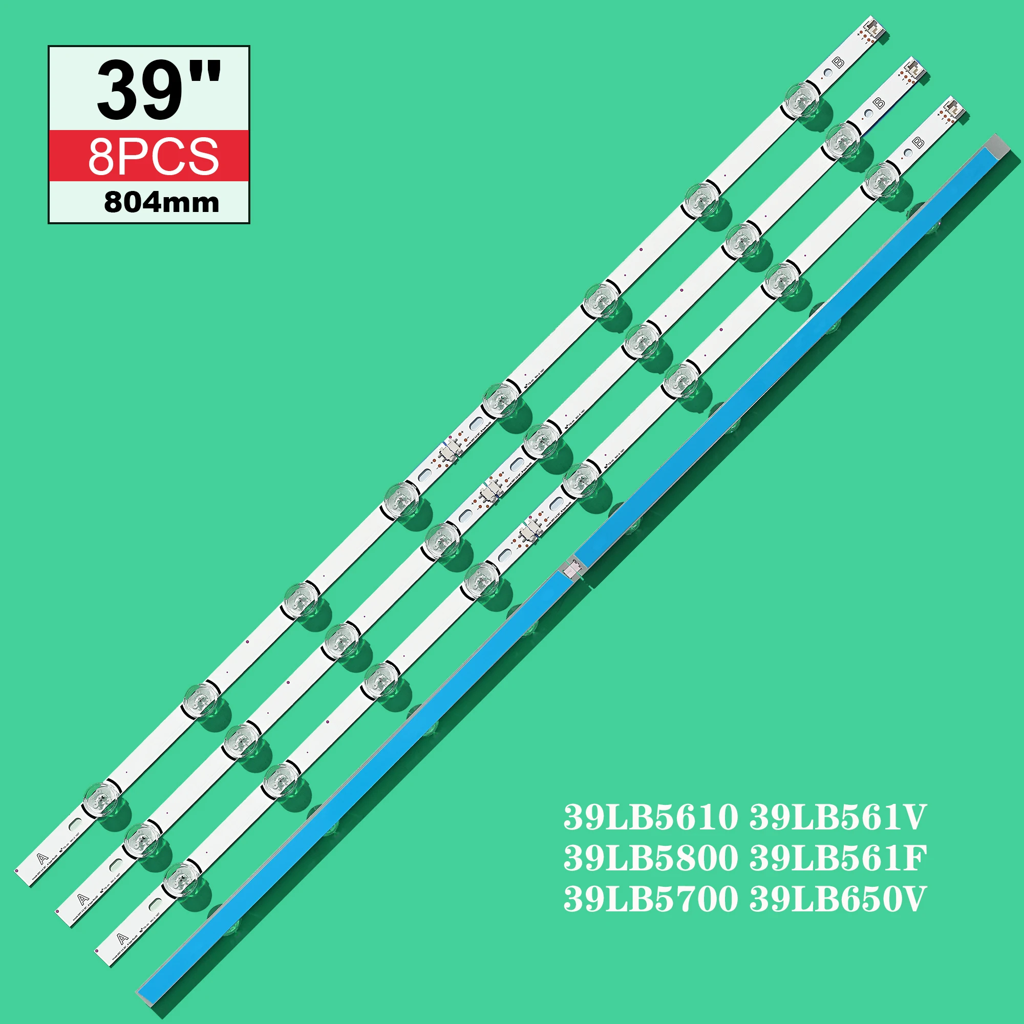 8 ламп 804 мм 6 в для подсветки телевизора 390HVJ01 lnnotek drt 3 0 39 &quot39LB5610 39LB561V 39LB5800 39LB561F DRT3.0
