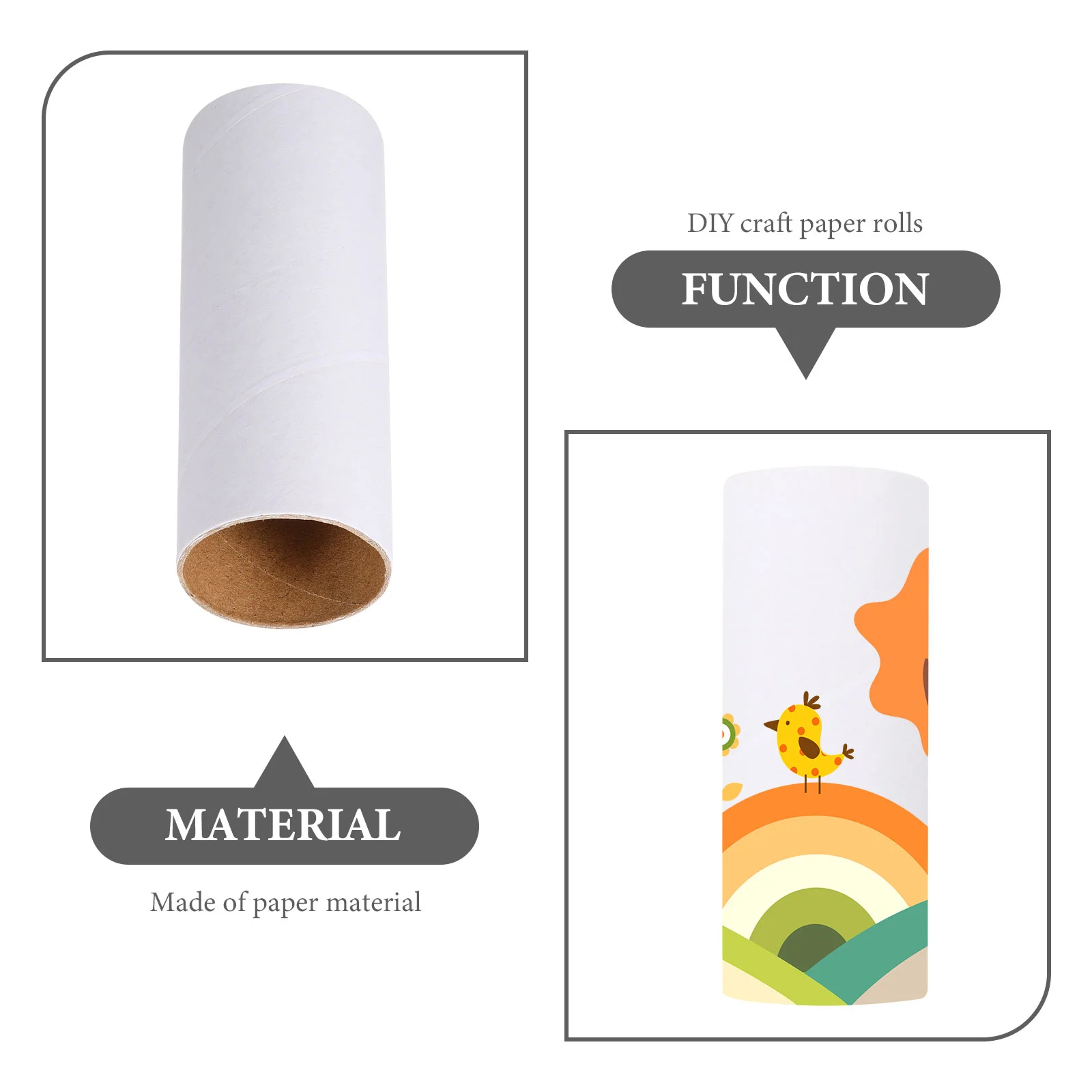 10 шт. рулон бумаги круглая трубка для поделок DIY граффити цилиндр картонные
