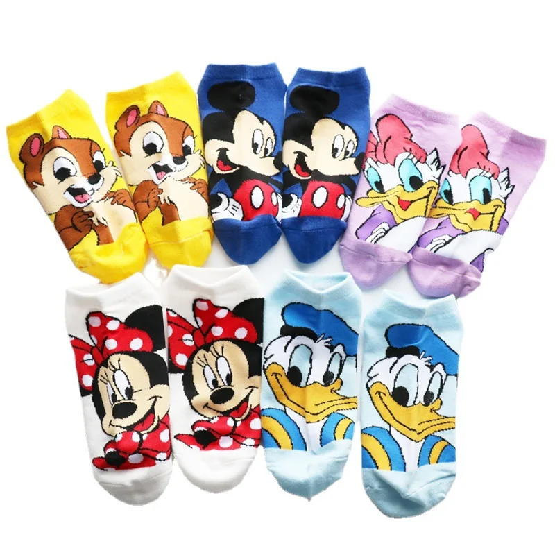 

Children Socks Women Girl Boy Baby Kids Cartoon Mickey Ins Trend Boat Mickey Mouse Invisible Garment Accessories Short Socks