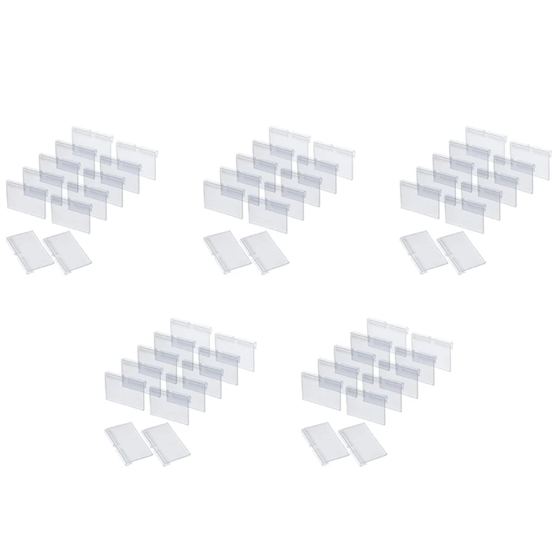 

BMBY-500Pcs Clear Plastic Label Holders For Wire Shelf Retail Price Label Holders Merchandise Sign Display Holder (6 X 4 Cm)