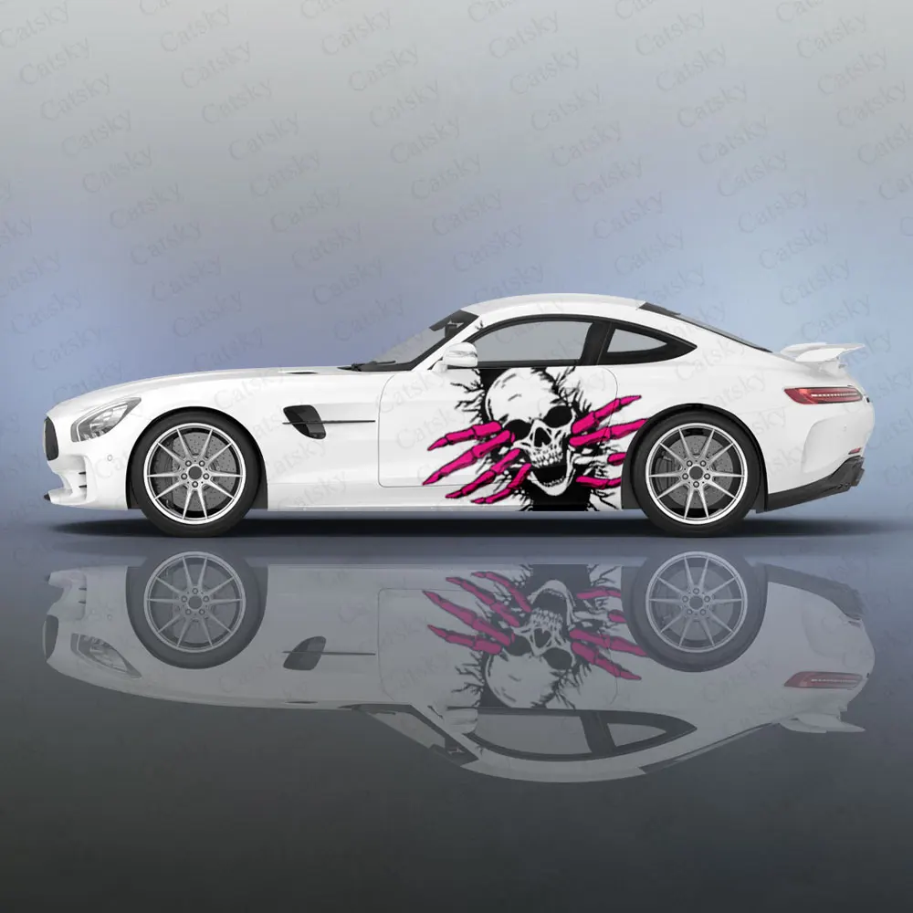 

Custom Skull Head Car Wrap Protect Stickers Car Decal Creative Sticker Car Body Appearance Modification Decorative Stickers