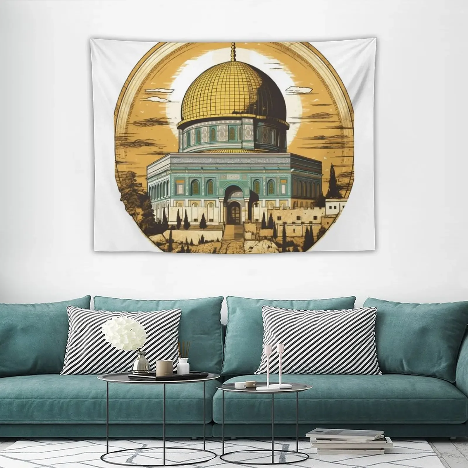 Роскошный гобелен для мечети Аль-Акса украшение гостиной Рождественское