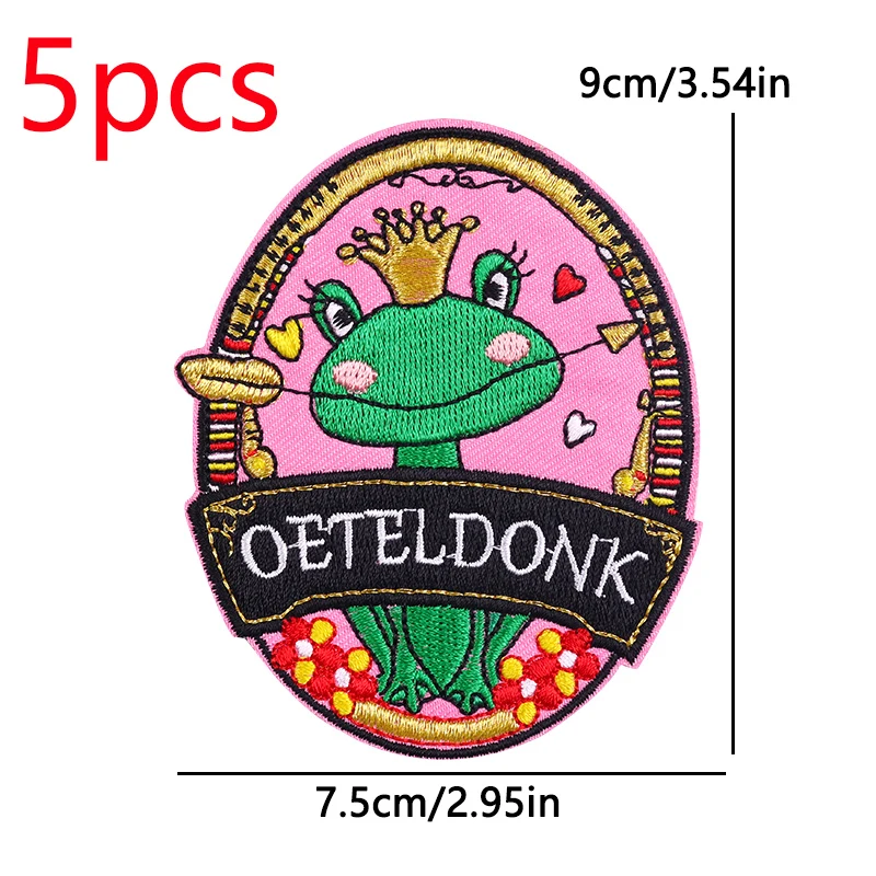 5 шт./лот эмблема Нэредиленда нашивка в виде лягушки железные вышитые нашивки для