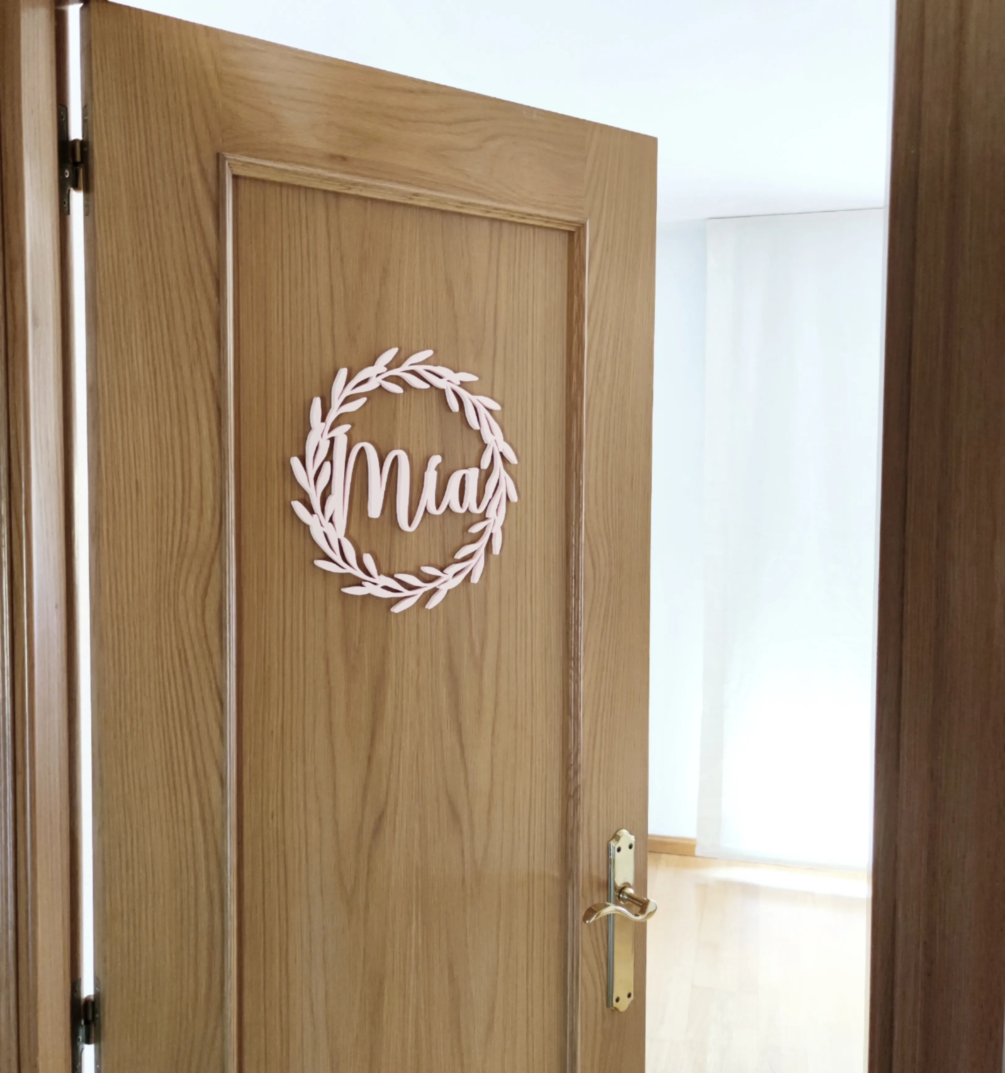 

Floral Decor room Baby personalized with name and Color gift Baby Shower communion baptism