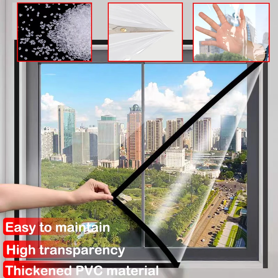 

Статическая оконная пленка для утепления