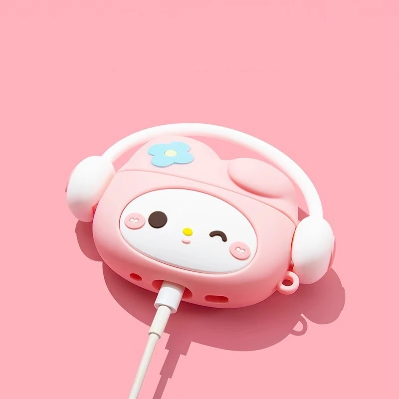Наушники Kawaii Sanrio аксессуары Airpdos1 2 Pro3 Hello Kitty Apple Беспроводная Bluetooth защитная