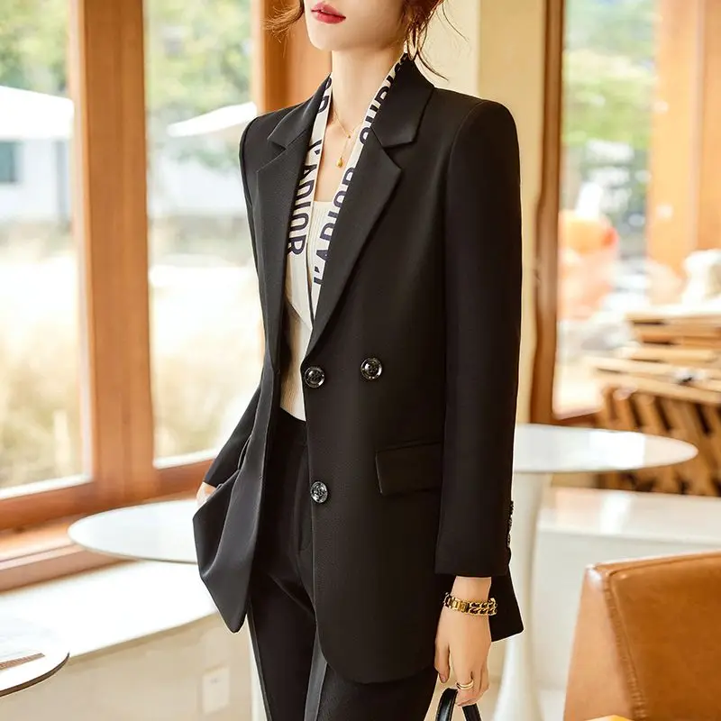 Professional Suit Set for Women 2023 Spring and Autumn Fashion Korean Edition Light Mature Style Goddess Casual Two Piece Set