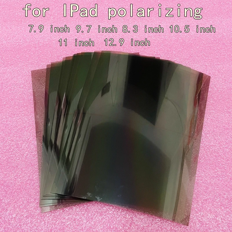 

10 шт., поляризационная световая пленка для iPad 4 5 6 Air 2 mini 11 9,7 7,9 10,5 10 12,9 дюйма