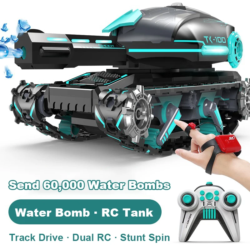 

Neyith Gesture Remote Control Water Bomb Car 360° Rotation Lateral Drift RC Tank Toys for Boys Birthday Gifts for Children