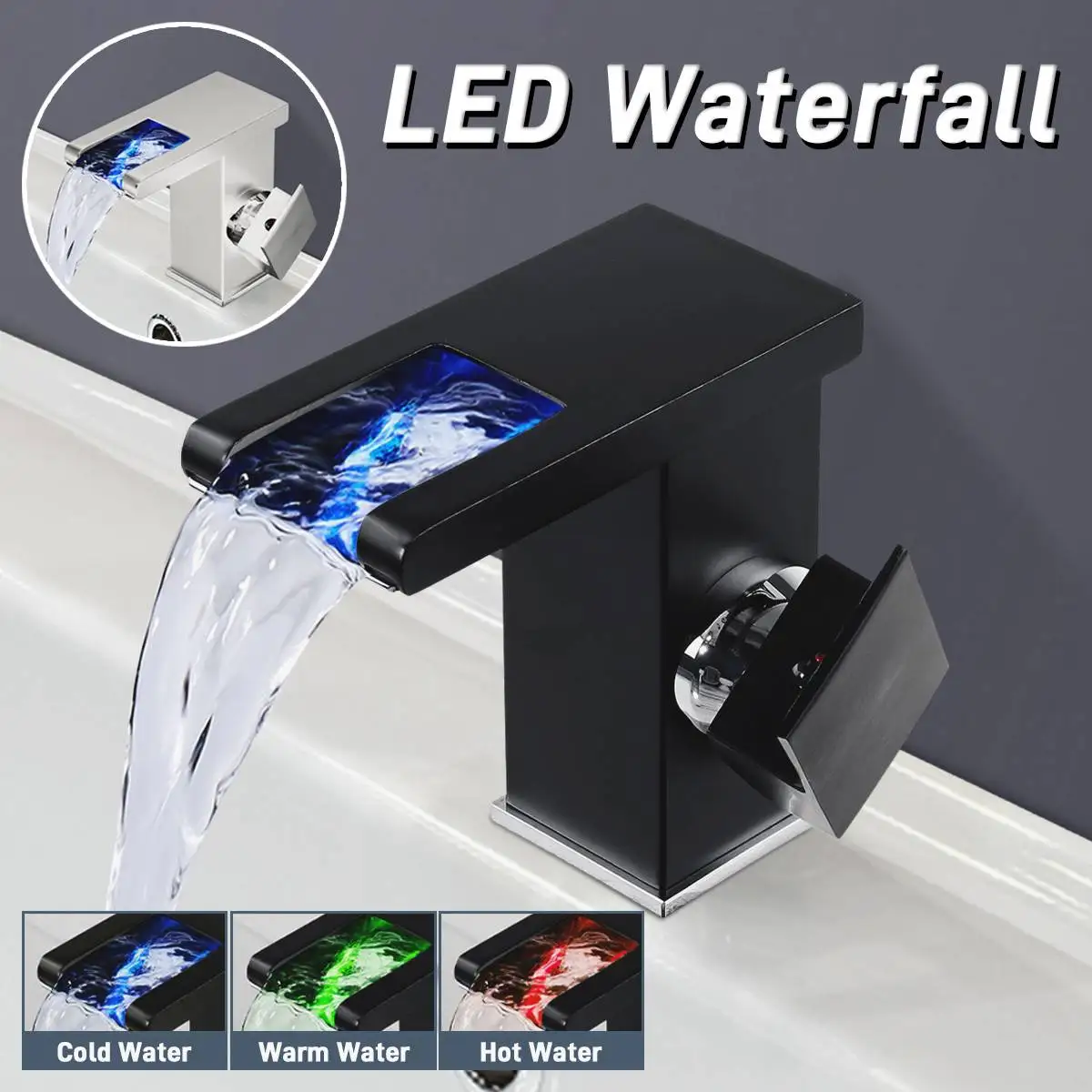 

Тропический смеситель для раковины в ванной комнате с одной ручкой из латуни