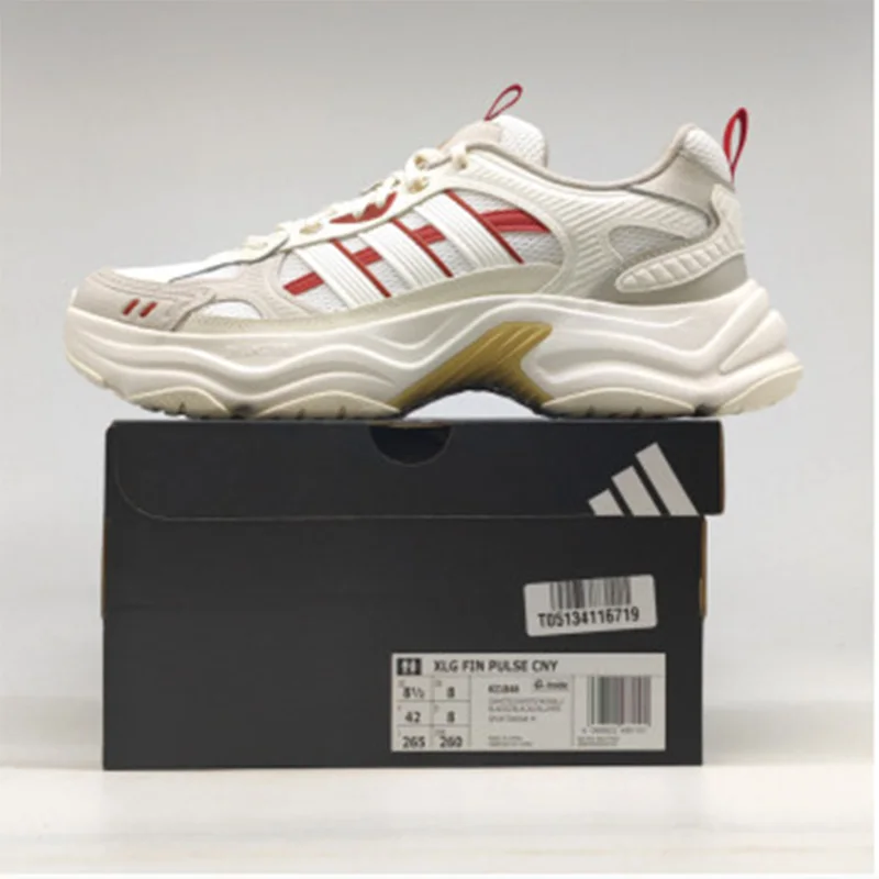 Фото Кроссовки adidas Cream Red Mesh Chunky Dad Shoes Dreamstrike Cushion Platform Casual для женщин и мужчин KI1846 №5