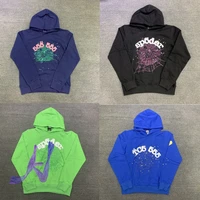 11 high quality sp5der 555555 hoodie men women spider web pattern young thug sweatshirts