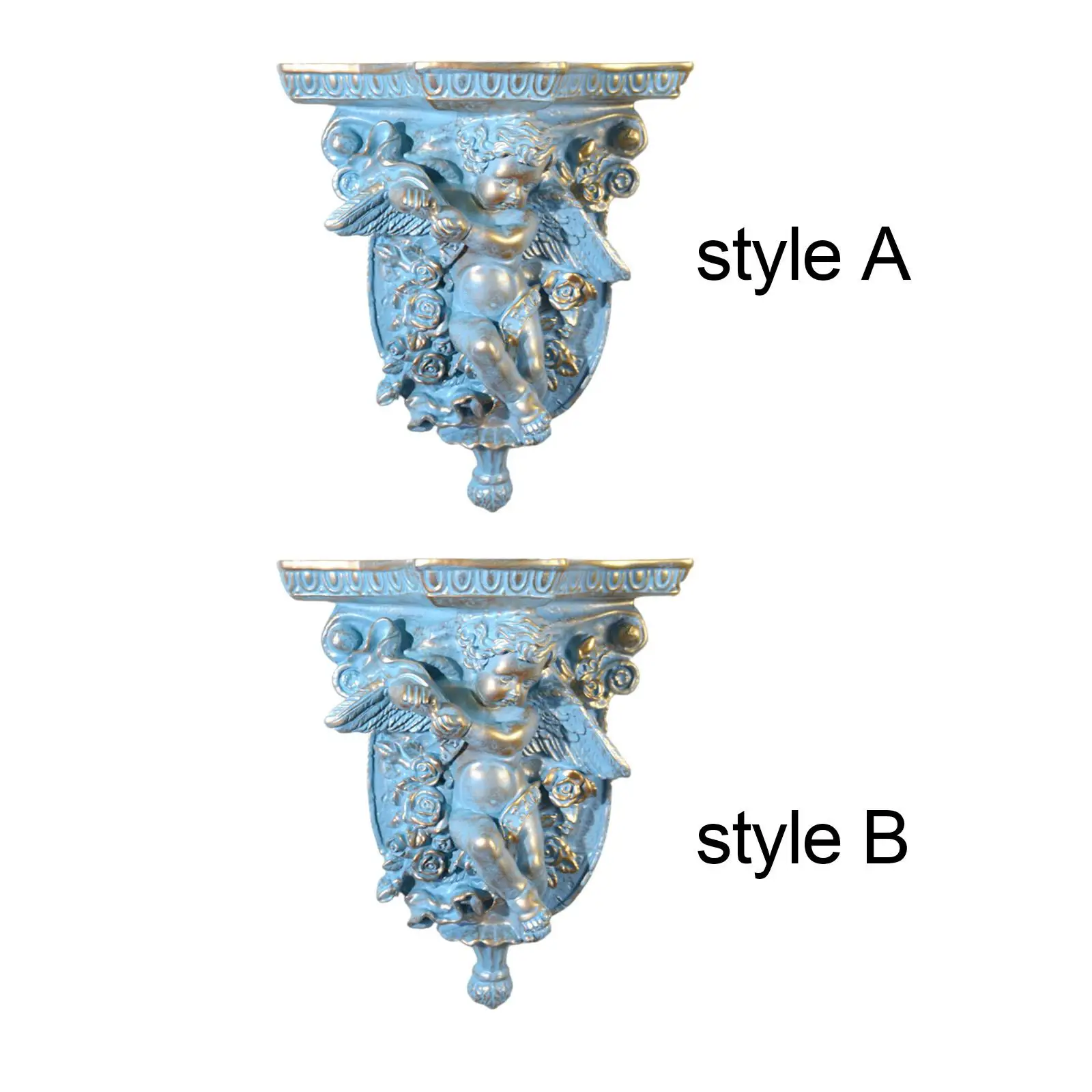 

Retro Wall Floating Shelf Decoration Hollow Flower Carving Wall Art Display Shelves Wall Mounted Hanging Shelf Wall Organizer