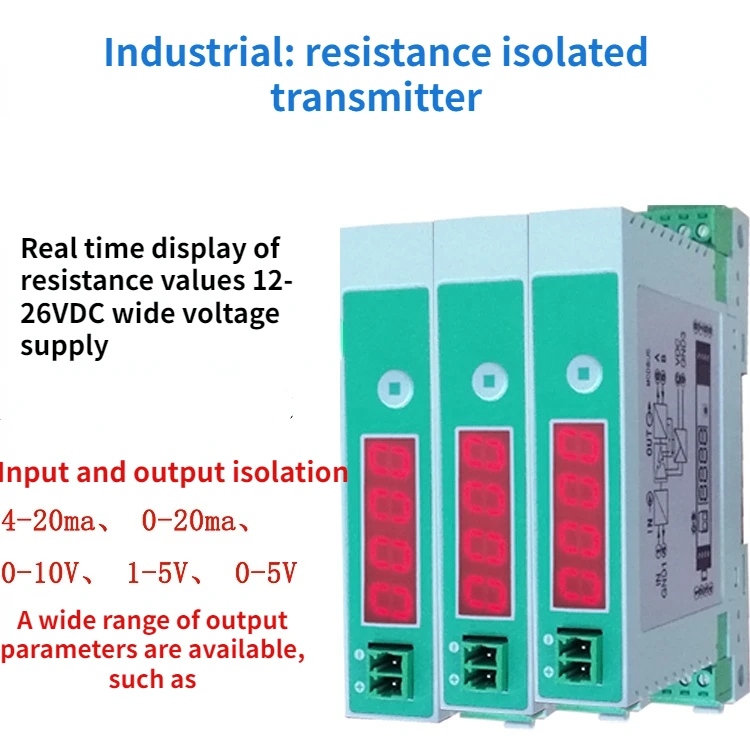 

Resistance Real-time Display to Analog Signal Isolator Potentiometer to 4-20ma/0-10V Isolation Transmitter