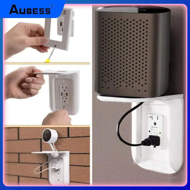 

Mobile Phone Charging Storage Rack Universal Abs Switch Mounted Organizer Holders Portable Save Space Socket Rack Convenient