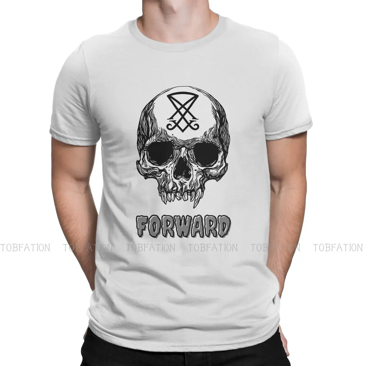 

Skeleton O Neck TShirt Forward Observations Group Pure Cotton Basic T Shirt Man's Clothes New Design Plus Size Hot Sale