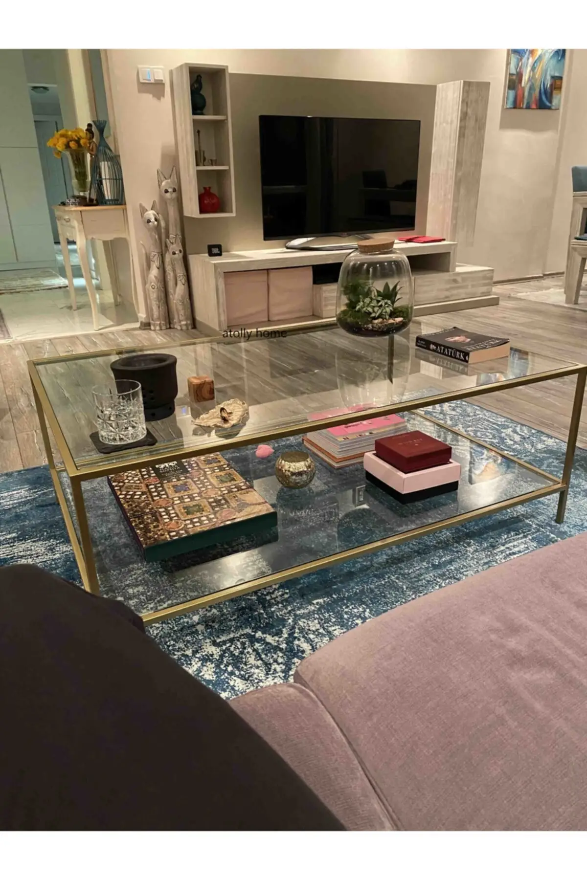

Modern Metal Gold Medium Coffee table coffe table