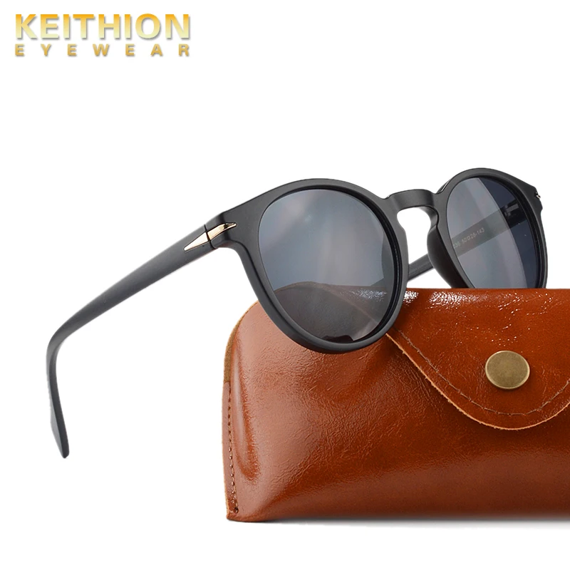 

KEITHION Vintage Round Polarized Sunglasses for Women Men Retro Small Square UV400 Womens Sun Glasses Shades