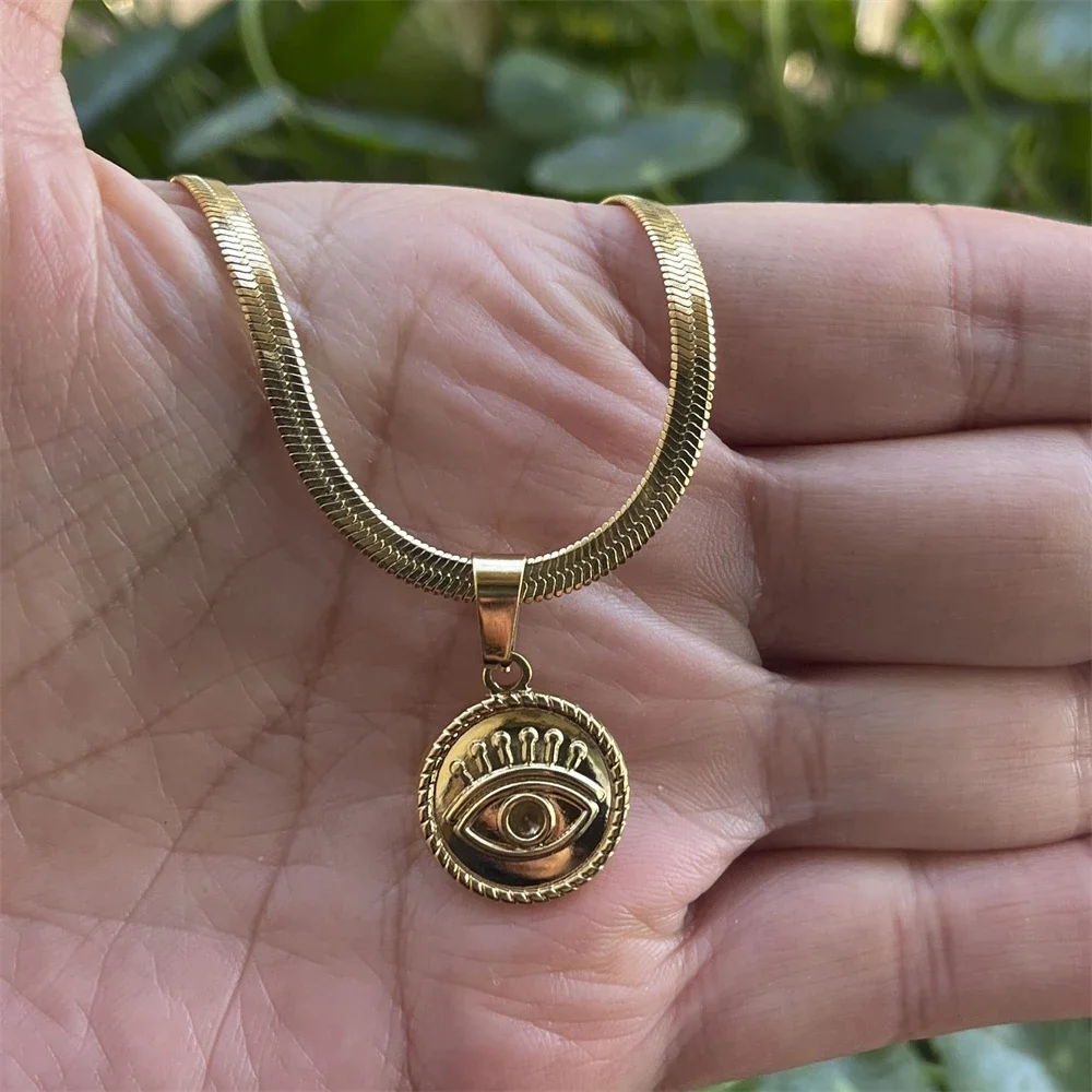 Цепочки с лезвиями из нержавеющей стали золотого/серебряного цвета круглые