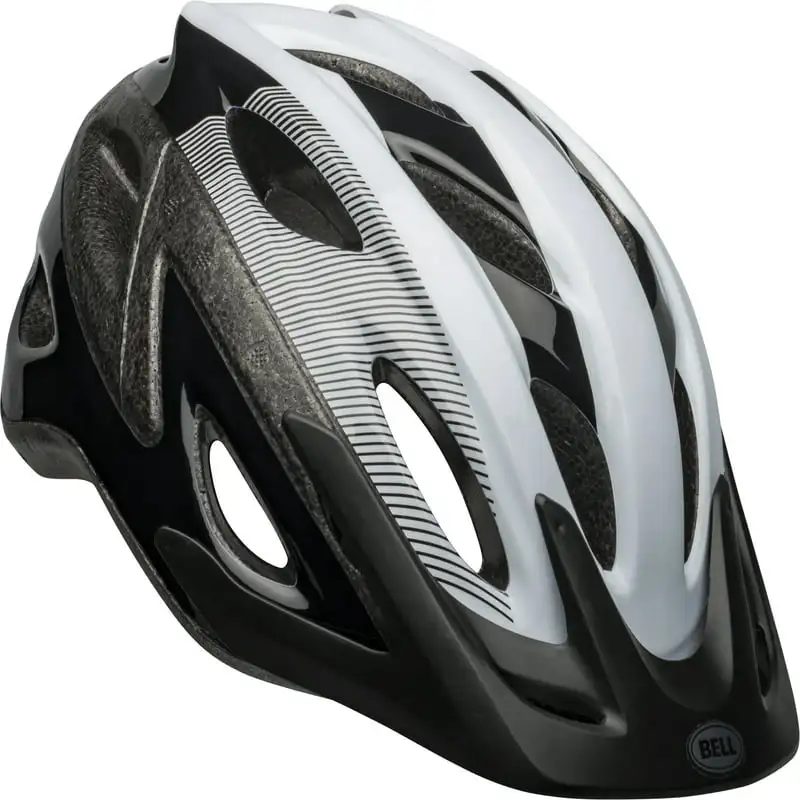 

Bike Helmet, Black/White, Adult 14+ (54-61cm) Dirt bike helmet 자전거 헬멧 Helmet scooter Bike halmet Casco de bicicleta pa