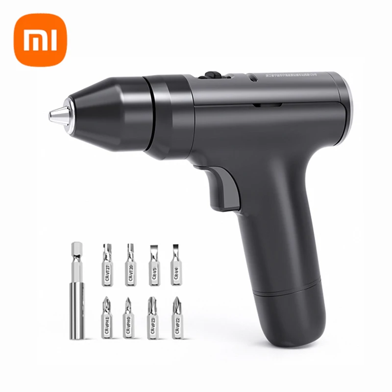 

Электрическая мини-дрель Xiaomi Deli с батареей 3000 мАч, двухскоростной бесщеточный шуруповерт, беспроводная дрель, набор роторных инструментов ...