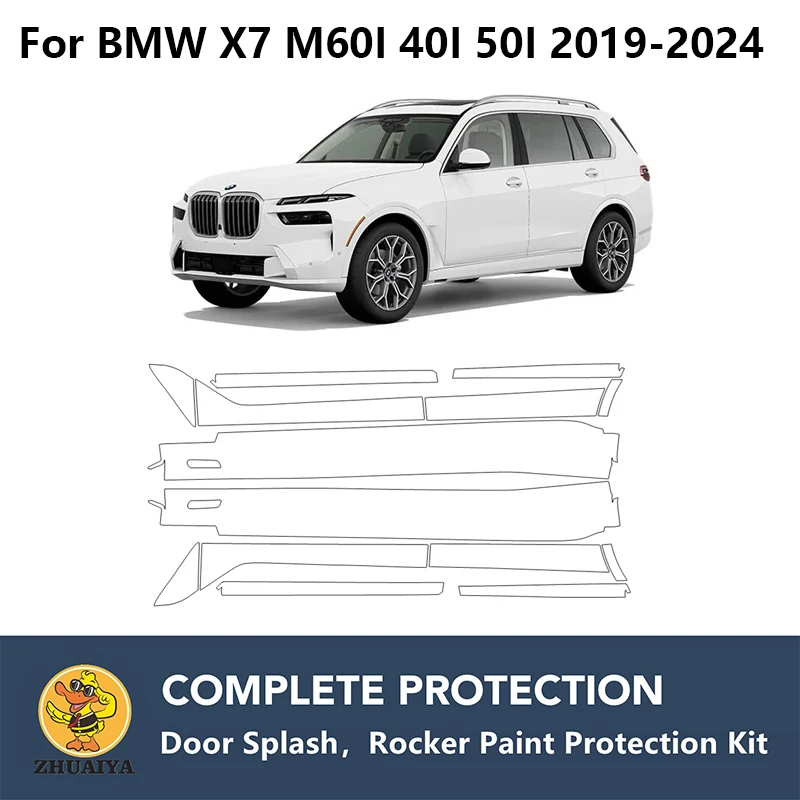 

Прозрачный комплект для защиты бюстгальтера, ТПУ, PPF для BMW X7 M60I 40I 50I 2019-2024
