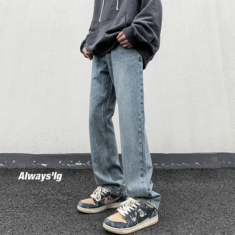 

LAPPSTER-Youth Tie Dye Y2k Streetwear Jeans Pants 2023 Hip Hop Desinger Denim Pants Korean Fashions Blue Harajuku Denim Pants