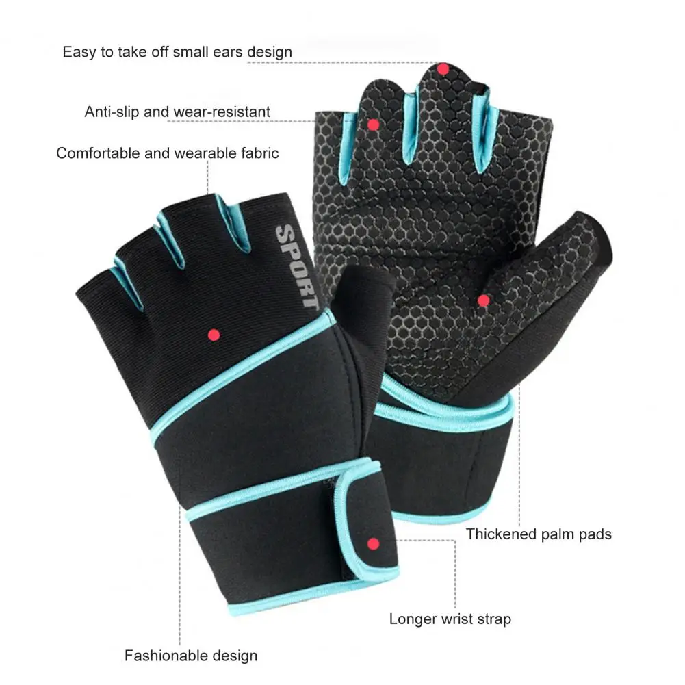 

Strength Training 1 Pair Wearable Autumn Winter Gym Fitness Gloves Wear-resistant Fitness Supplies