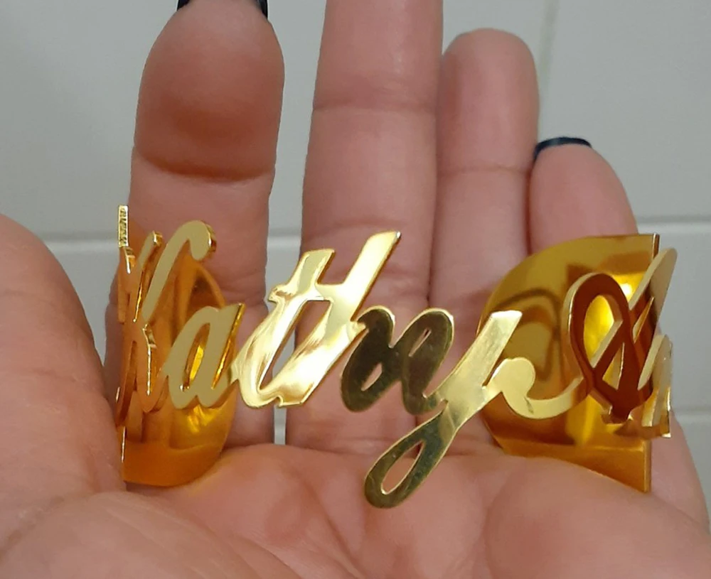 Personalized Name Women's Bangle Stainless Steel Gold Silver Bracelet Personalized Charm Bracelet Valentine's Day Jewelry Gift