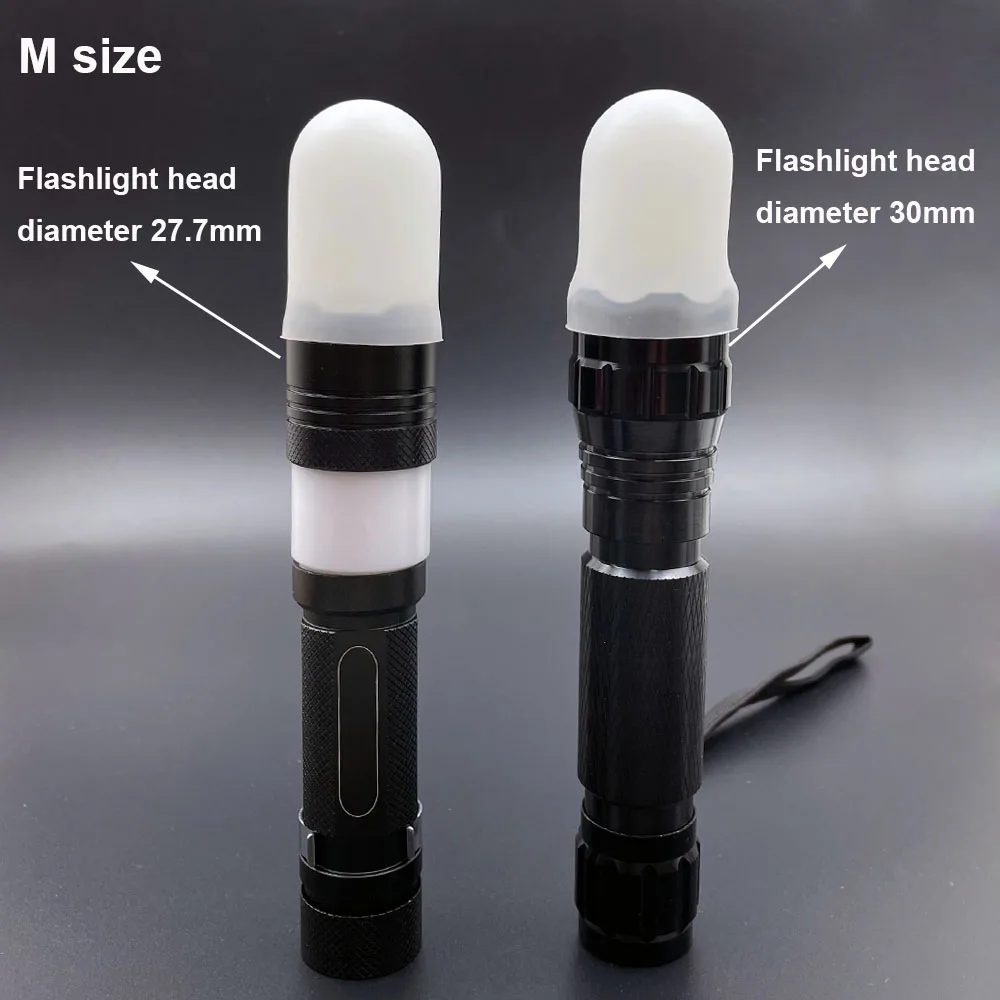 Силиконовый эластичный абажур-рассеиватель фонарика для 20 5–24 мм Sofirn SP31 SP32A Convoy S2+