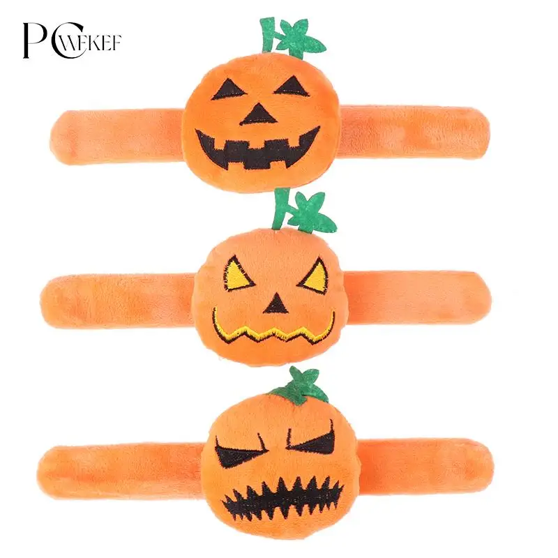 

Кавайная имитация Хэллоуина призрак лицо Тыква Кукла Плюшевая Защелка Браслет мягкий поп круг праздничные подарки