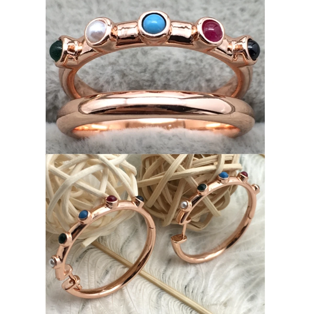 

Женский комплект украшений. Кольцо. Серьги-гвоздики. Украшения с испанским медведем. Украшения. Сумка. Подарки. Бесплатная доставка. Мода. Роскошь