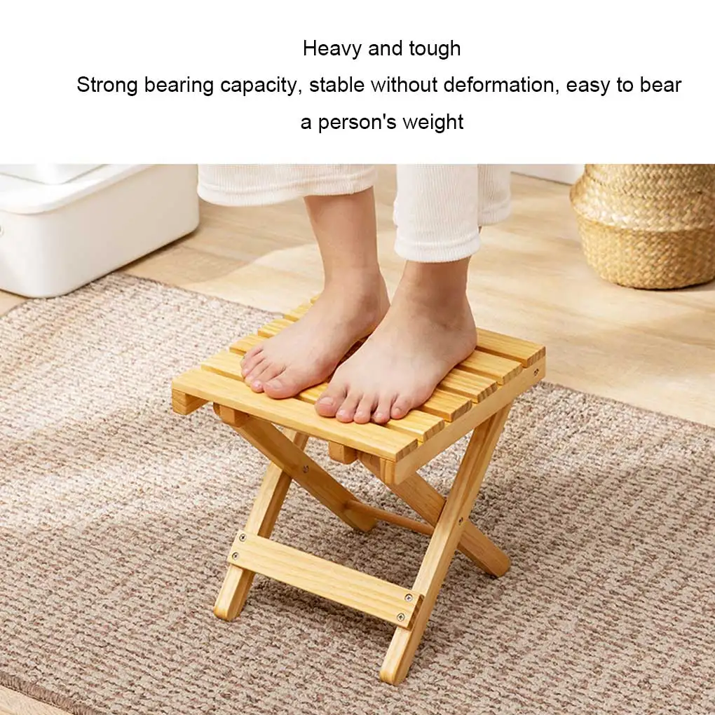 

Portable Foldable Wood Chair Stool Outdoor Camping Accessory Backpacking