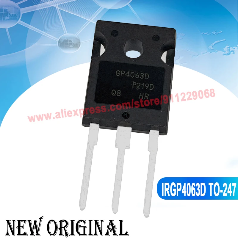 (5 шт.) GP4063D IRGP4063DPBF TO-247 600V 96A / ISL9R30120G2 R30120G2 1200V 30A / STW11NK80 / APT5024BVR 5024BVR 500V 22A TO-247